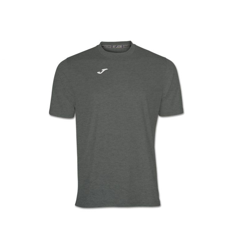 Joma Mens T-Shirt Combi Dark Melange S/S 100052.150 Gray Color
