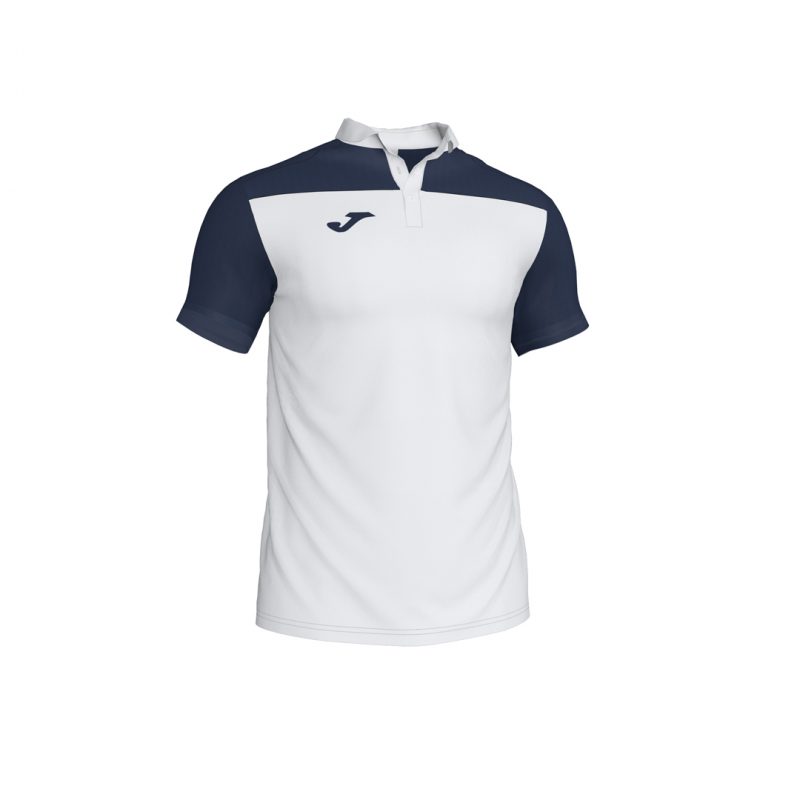 Joma Mens Polo Shirt Hobby II Navy White S/S 101371.332